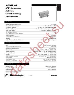 89PR20LF datasheet  